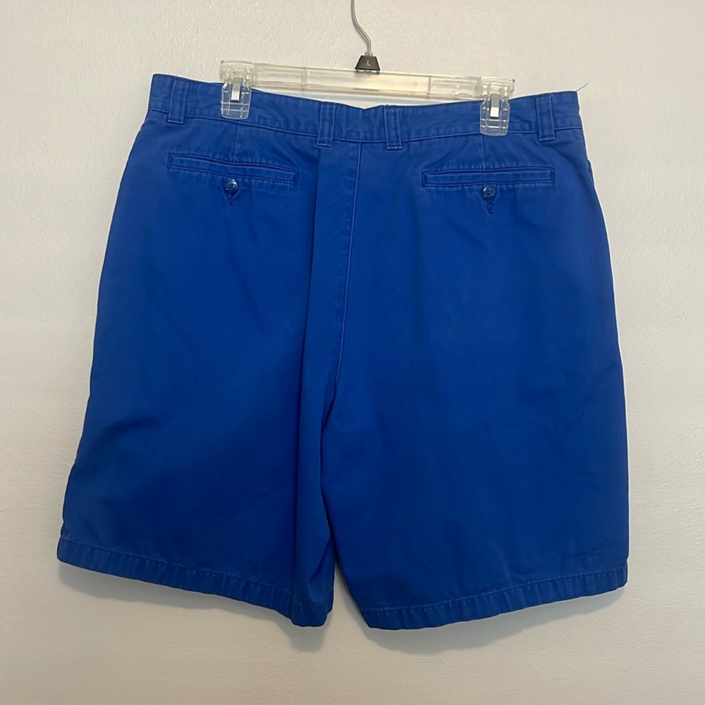 Royal blue chino shorts - 36” waist